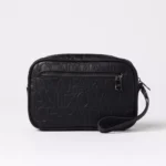 Armani Exchange Men's Black Handbag with Zip