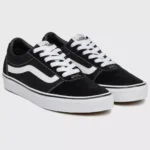 Vans Women’s Black Leather Sneakers