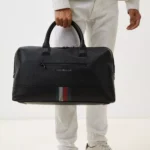 Tommy Hilfiger Men's Black Zip Bag