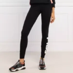 Fila Black Leggings with Iconic Logo and Elastic Waistband