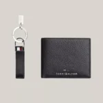 Tommy Hilfiger Men's Leather Wallet & Keychain