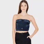 Calvin Klein Jeans Women’s Organic Cotton Blue Top
