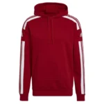 Adidas Men's Red Printed Hooded Sweatshirt